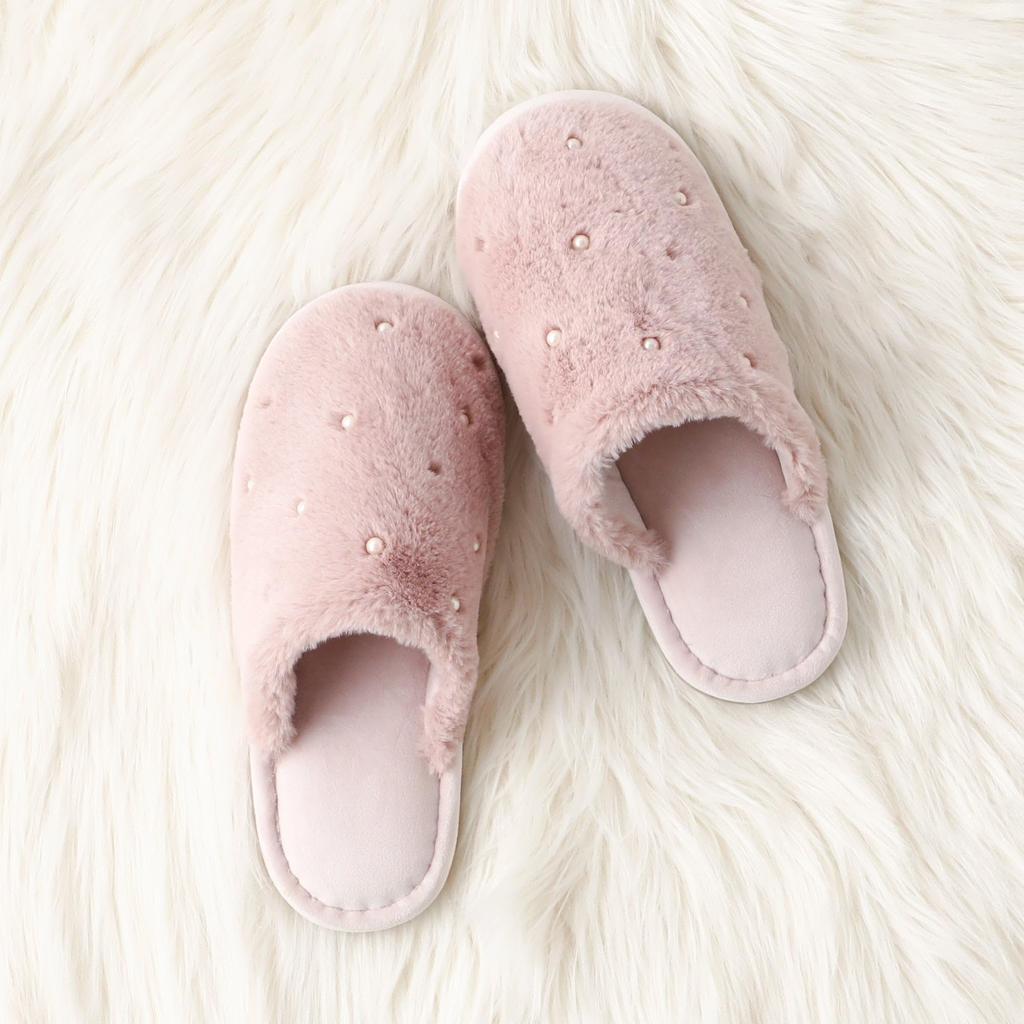 Francfranc Ecofur X Pearl Room Pink Shoes,