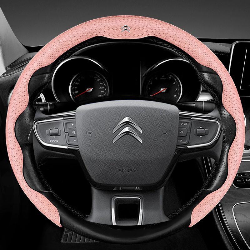 For Citroen C1 C2 C3 C4 C5 C6 VTS Xsara C-Crosser Berlingo Jumpy Anti slip breathable Car Steering Wheel Cover Auto Accessories ale256
