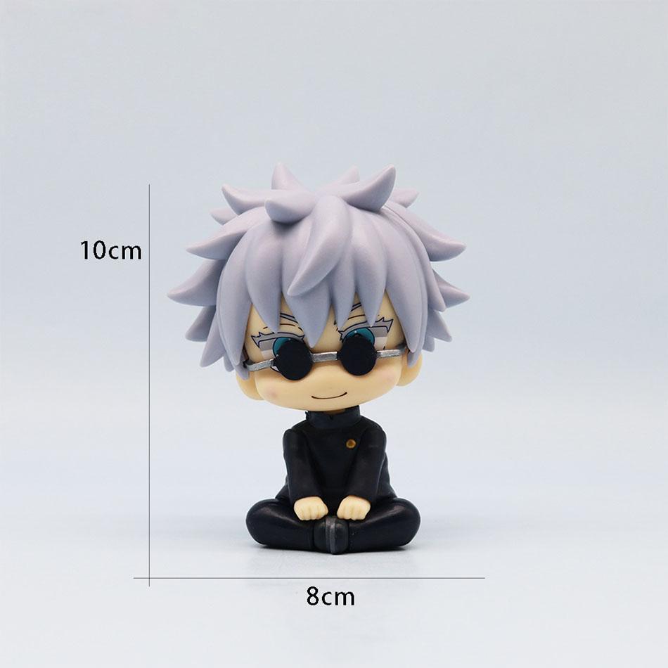 New 5Pcs/set Jujutsu Kaisen Cute Yuji Itadori Gojo Satoru Q Ver. PVC Action Figures Anime Figure Model Toys Collection Doll Gift
