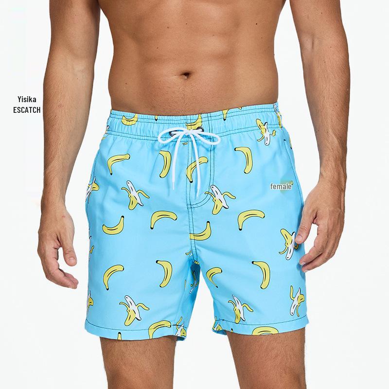 ESCATCH Men s Quick-Dry Beach Swim Trunks - Four-Point Casual Shorts XXXXL