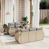 VidaXL Garden Lounge Set with Cushions 6 Pcs, Patio Sofas, Patio Furniture Set, Outdoor Furniture, Beige 3257221