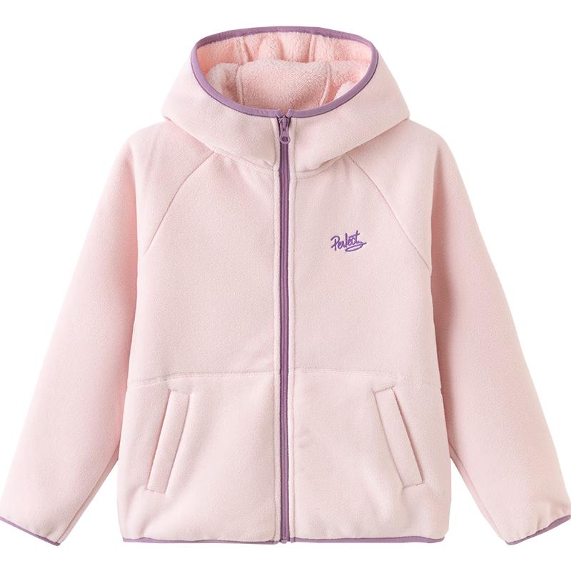Balabala Children's Winter Fleece Hooded Jacket