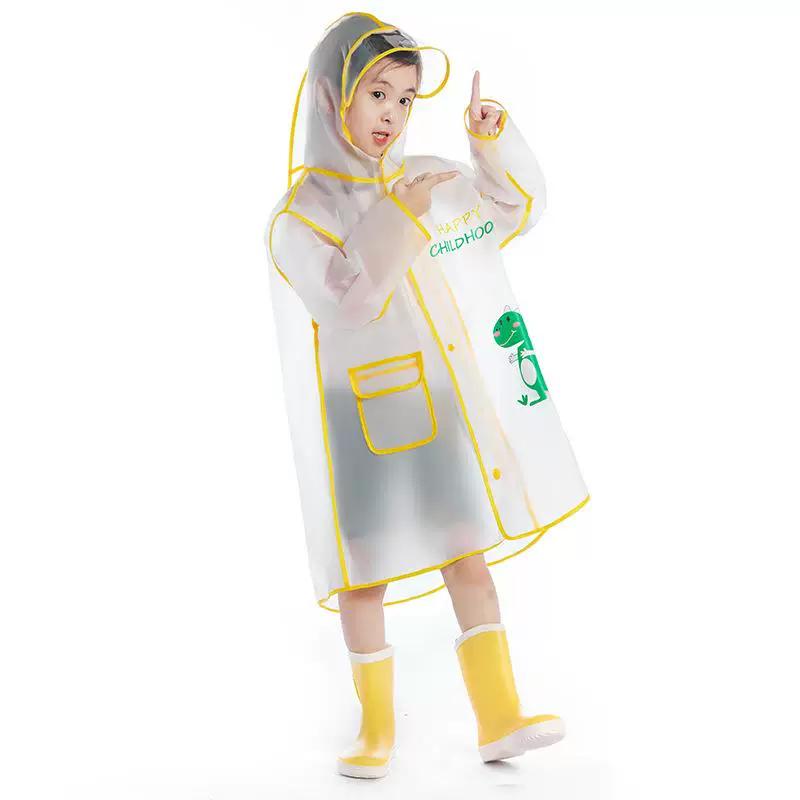 Children's Raincoat Girls' Waterproof Kindergarten Poncho Primary School Boys Transparent Poncho for Babies 3 Years Old 6 Years Old 10 Years Old