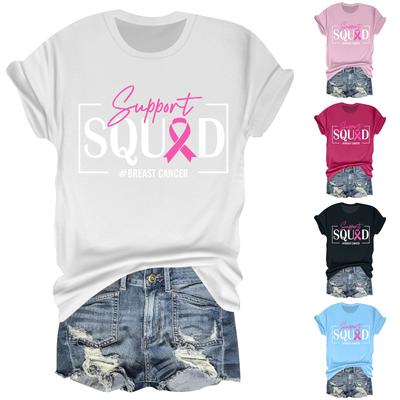 T-shirt Décontracté Halloween à Imprimé Sein pour Femme Col Rond Pull Haut à Manches Courtes