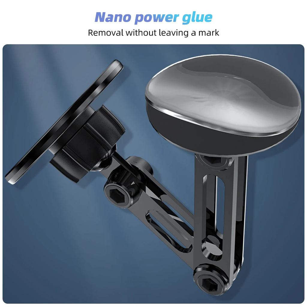 Magnetický držák na telefon do auta Stojan na palubní desku Slitinový Skládací Magnetický Držák do auta Smartphone Mobilní Držák Pro iPhone Samsung Xiaomi