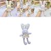 Jinnew Floral Dress Plush Bunny Keychain With Cute Design For Gift And Accessories