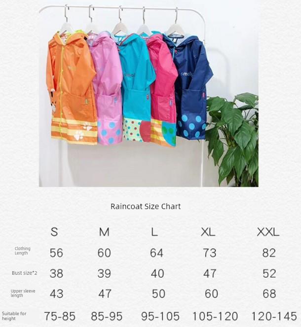 Koreanischer Smally Kinder Schulranzen Regenmantel Kleinkind Regenponcho 3D Cartoon Leichter Wasserdichter Baby-Regenmantel