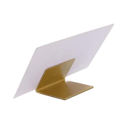 Transparent Sign Holder Metal Name Card Clip Stand Gold Durable Price Tags DIY Place Card Holder Bridal Shower