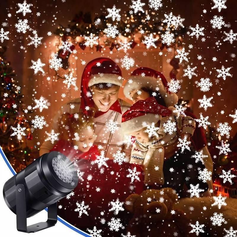 Christmas Lights Projector Xmas Party In Outdoor Snowflake Led Laser Lamp Usb