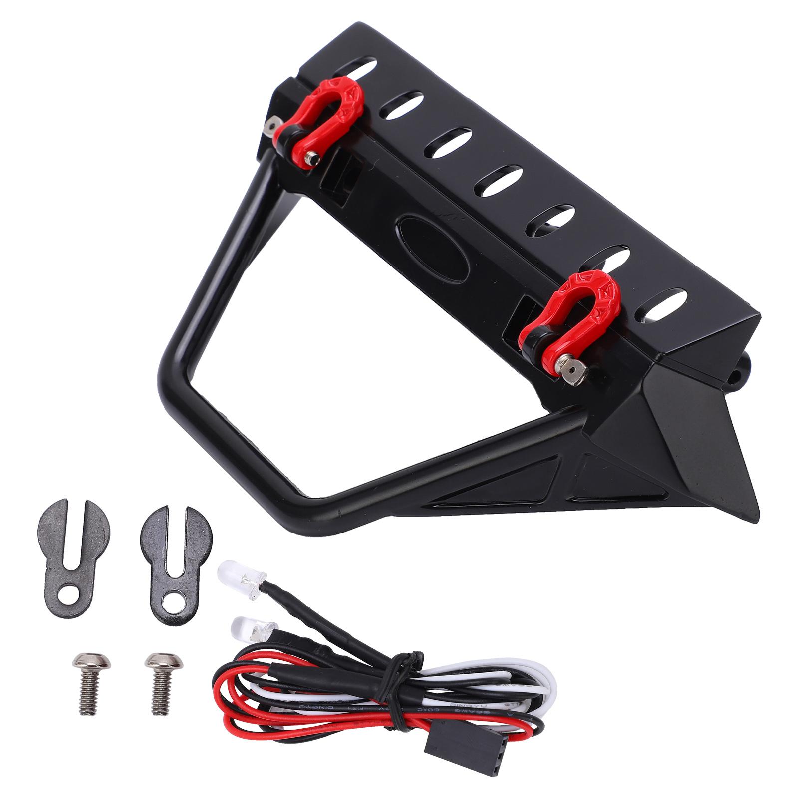 

RC Stinger Front Bumper with LED Light for Axial Scx10 II III Generation 1 10 RC CarTrapezoidal Bumper