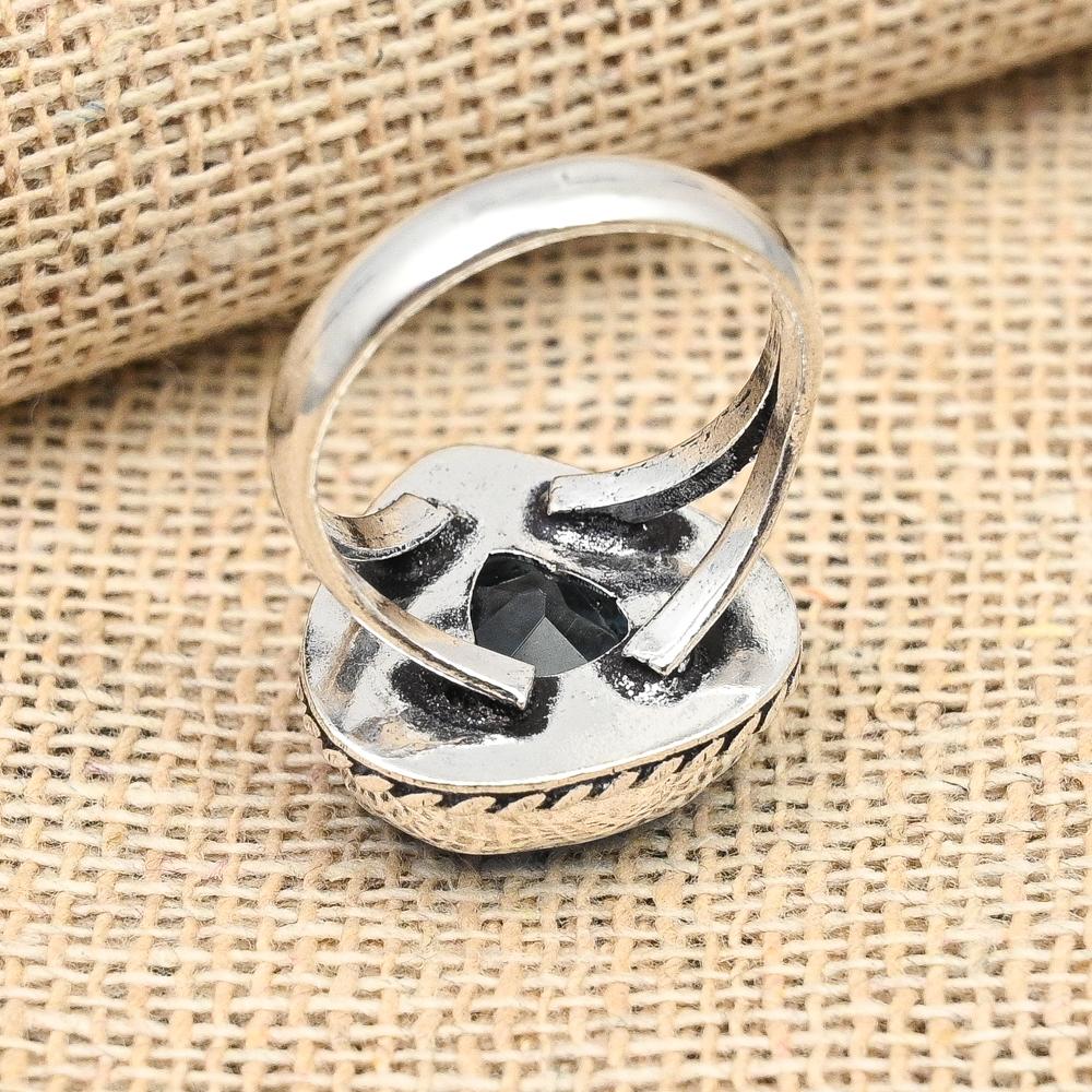 Aqua Apatite Gemstone Jewelry Handmade 925 Sterling Silver Ring For Birthday Gift
