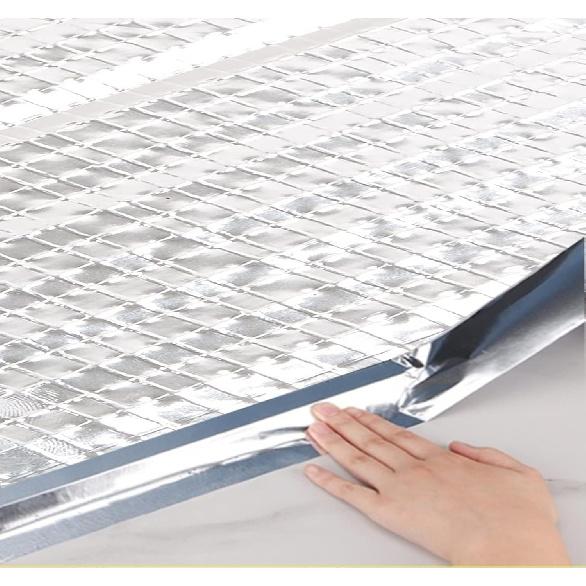 Aluminium-Finish-Band für Auto-Schalldämmung & Wärmeisolationsmaterial – Hochleistungs-Dichtungsband für Fugen, Butylkautschuk, Kabel – 2,0 Zoll x
