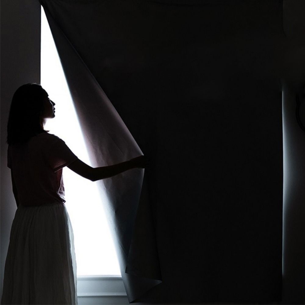 Sun Protection Light Blocking Curtains Punch-free Sunshade Curtain Cloth  Balcony