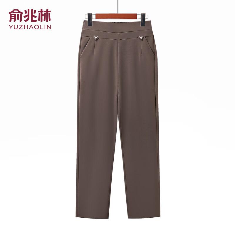 YUZHAOLIN Women's Fleece-Lined Elastic Waist Casual Trousers