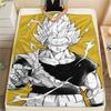Vegito Print Flannel Blanket, Warm for Sofa Bed Chair Picnic Travel, Bedroom Decorative Home Throw -HE32