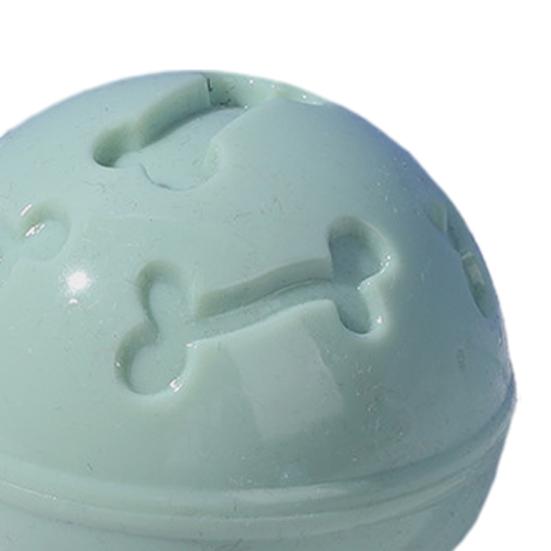 Pet Toy Molar Teeth Cleaning Hollow Bone Design Thickened Bite-Resistant TPR Material Chew Toy with Built-in Sound Ball
