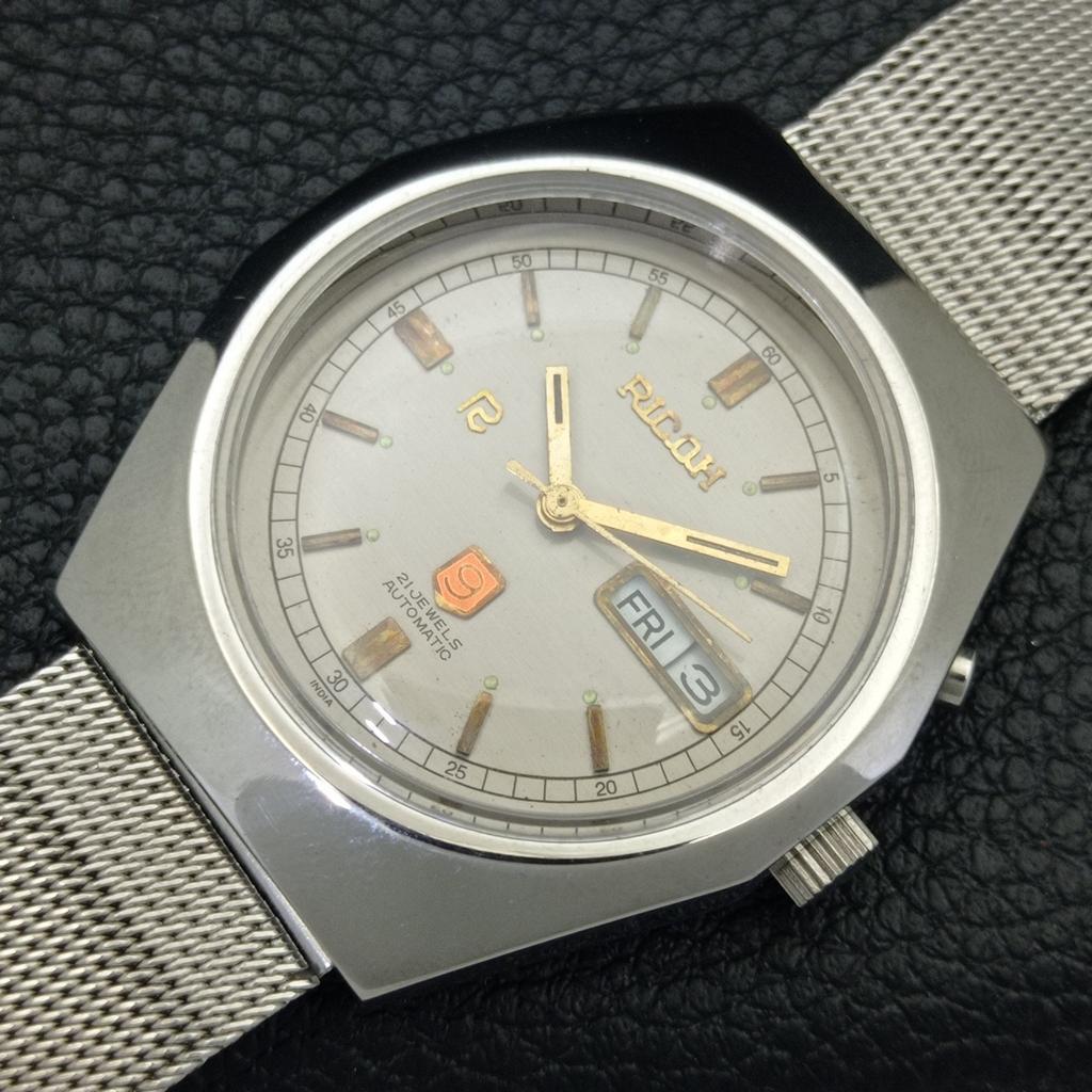 VINTAGE RICOH R31 AUTOMATIC JAPAN MENS ORIGINAL DIAL WATCH a703564-1 R213d-a703564