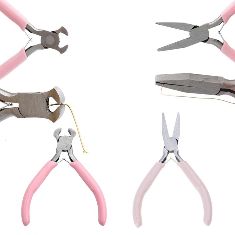 9 In 1 Jewelry Pliers Set Needle Nose Pliers Diagonal Round Nose Pliers for Crafting Jewellery Art Project for Repair