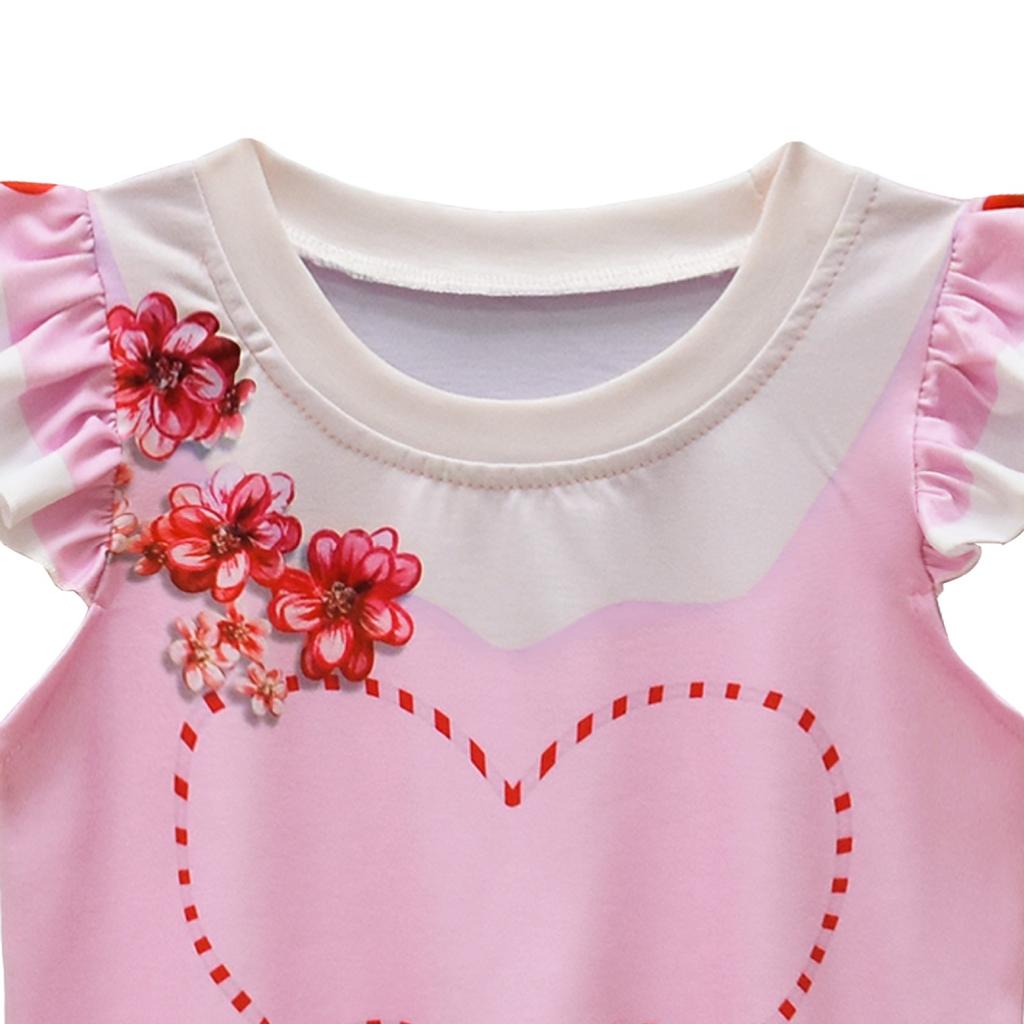 Children Halloween Print Anime Princess Dress