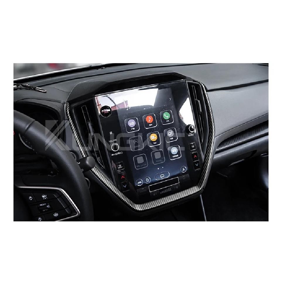 For Subaru Crosstrek 2024 Impreza 2024 WRX 2022 2023 2024 ABS Car Gear Shift Panel Sticker Glossy Matte Carbon Fiber Accessories
