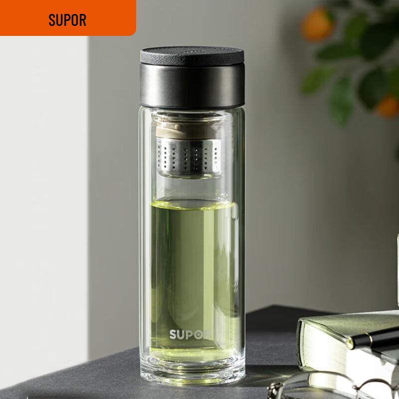 Supor Double-Layer Heat-Resistant Glass Cup