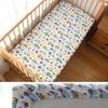 Baby Crib Fitted Sheet For Newborn Soft Cotton Bed Cot Mattress Cover With Rubber 130x70cm
