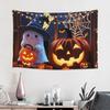 Halloween Girl Pumpkin Mountain Print Tapestry Wall Hanging Blanket Tapestry Home Decor Items Wall Decorations
