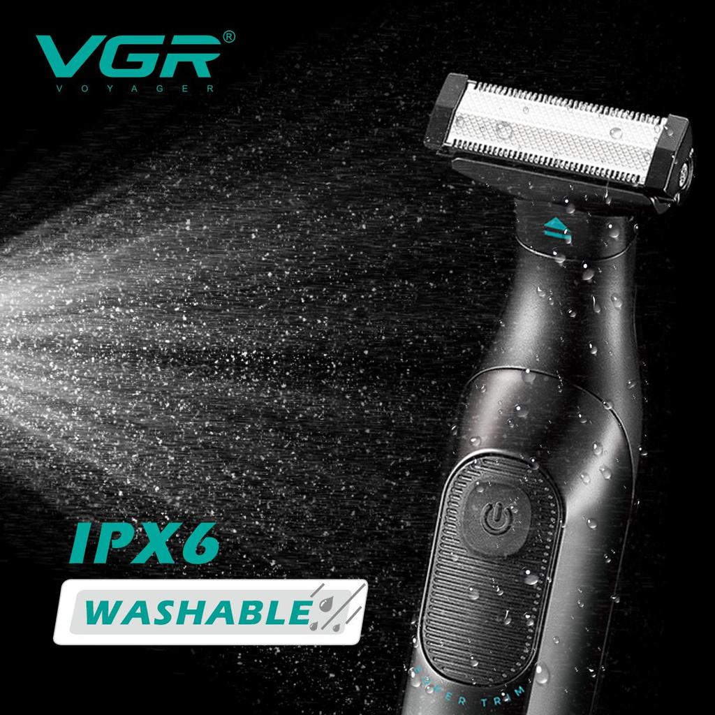 VGR New Hair Remover 3-in-1 Hair Trimming Set Gradient Color Household Shaver IPX6 Waterproof with LED Intelligent Digital Home Razor Shaver V-361