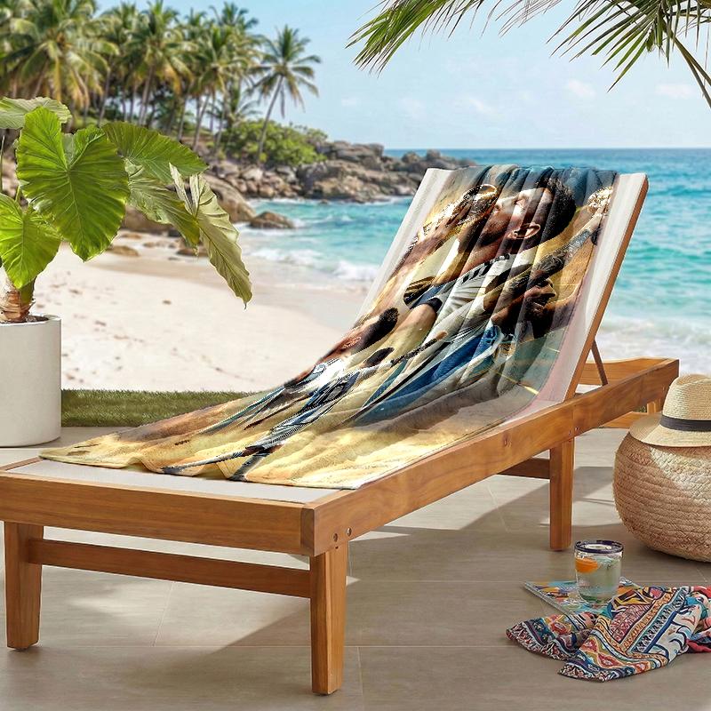 Great Soccer Player Fashion Beach Towel: Ideal for Summer Adventures Soft, absorbent and quick drying suitable for swimming and bathing