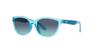 Emporio Armani EK4003F Shiny Transparent Turquoise Frame with Azure Gradient Dark Blue Size 48 Kids' Lens,