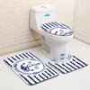 Bathroom Floor Mat Bathroom Mat Toilet Three-Piece Set