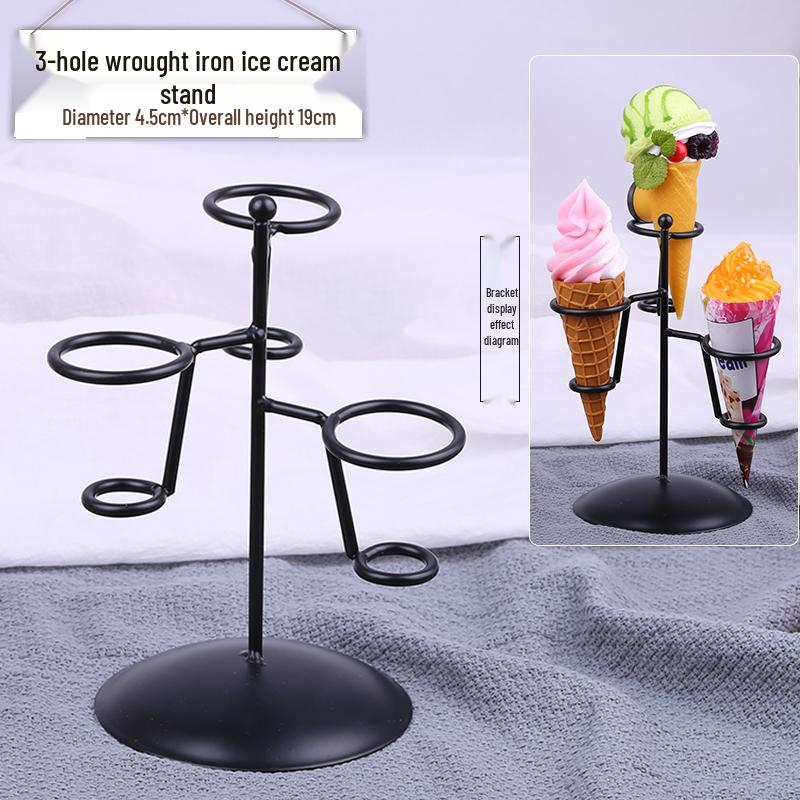 Chocolate Cream Crispy Cone Dessert Toy Photo Prop