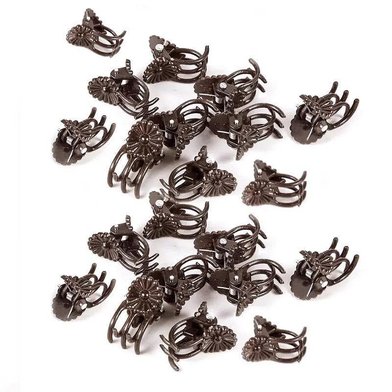 Phalaenopsis Flower Clip Plant Climbing Vine Fixed Clip Gardening Clip Anti-fall Five-claw Clip Plastic Gardening Supplies 50pcs коричневый