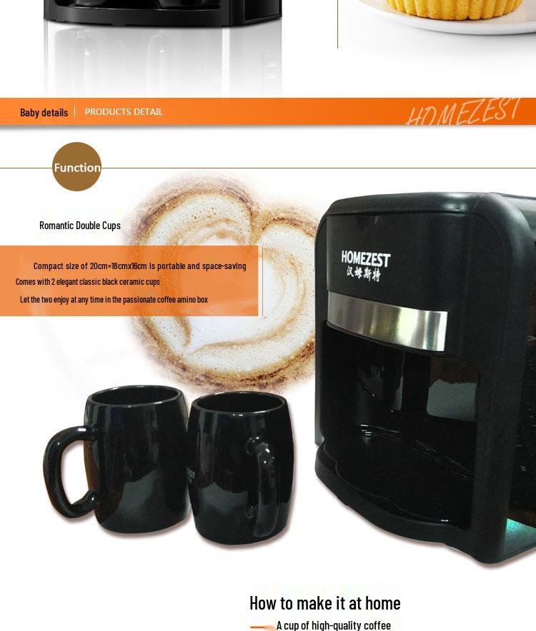 Compact Automatic Coffee & Tea Maker - American Drip Style Machine