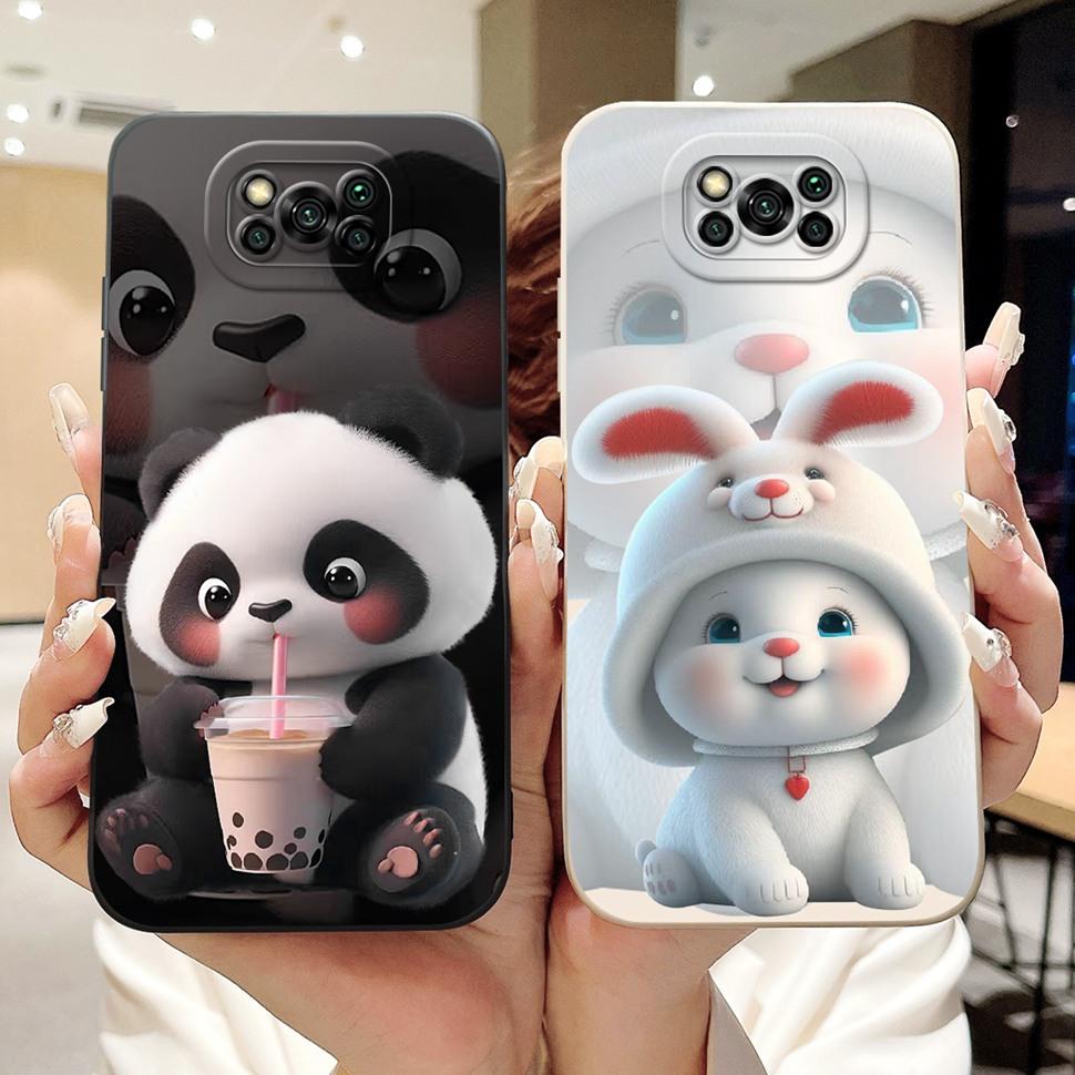 Phone Case For Xiaomi Poco X3 Pro Cases Simple Pattern Shockproof Back Cover Soft TPU For Xiaomi Poco X3 PocoX3 NFC Case Bumper