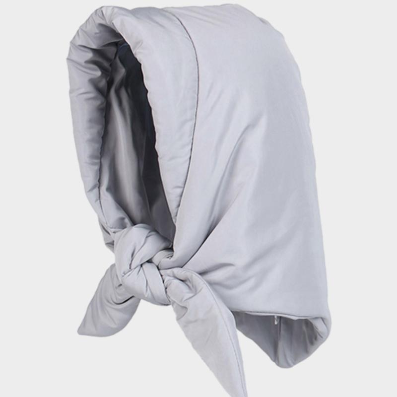 

LOOKING4U The Cap Hooded Padding Scarf Muffler C3 Gray C3 Gray