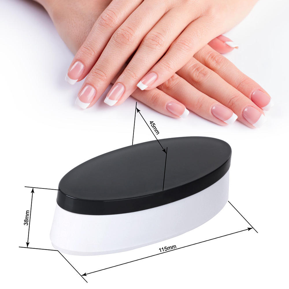 French Nail Dip Container Dipping Powder Tray French Nail Smile Line Molding Mould Finger Guide Nail Tool