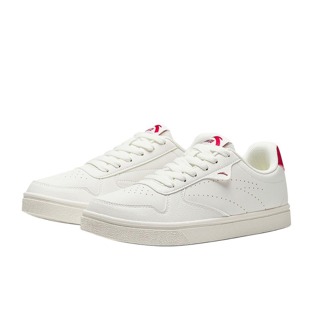 Anta Non slip Lightweight Low top Skateboard Shoes Men's White Red 112448015R-1