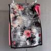 Autumn personality fashionable plant flower print scarf women's imitation cashmere warm windproof scarf temperament versatile shawl