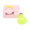 Automatic Rebound Badminton Trainer Kit Single Player Badminton Self Training Device with 6 Shuttlecocks and Remote for