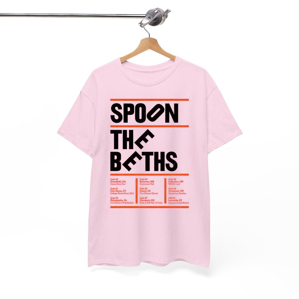 Spoon Summer 2026 Tour Light Pink Shirt All size S-5XL CL607
