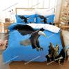 Africa Duvet Cover Set, Aerial View of Bald Eagle Flying USA, Decorative Bedding Set , Full King Size