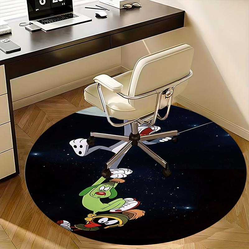 Bugs Bunny,Marvin the Martian Chair mat Round Rug Office carpet, Non slip, Suitable for Living Rooms, Bedrooms,Decor1205737a