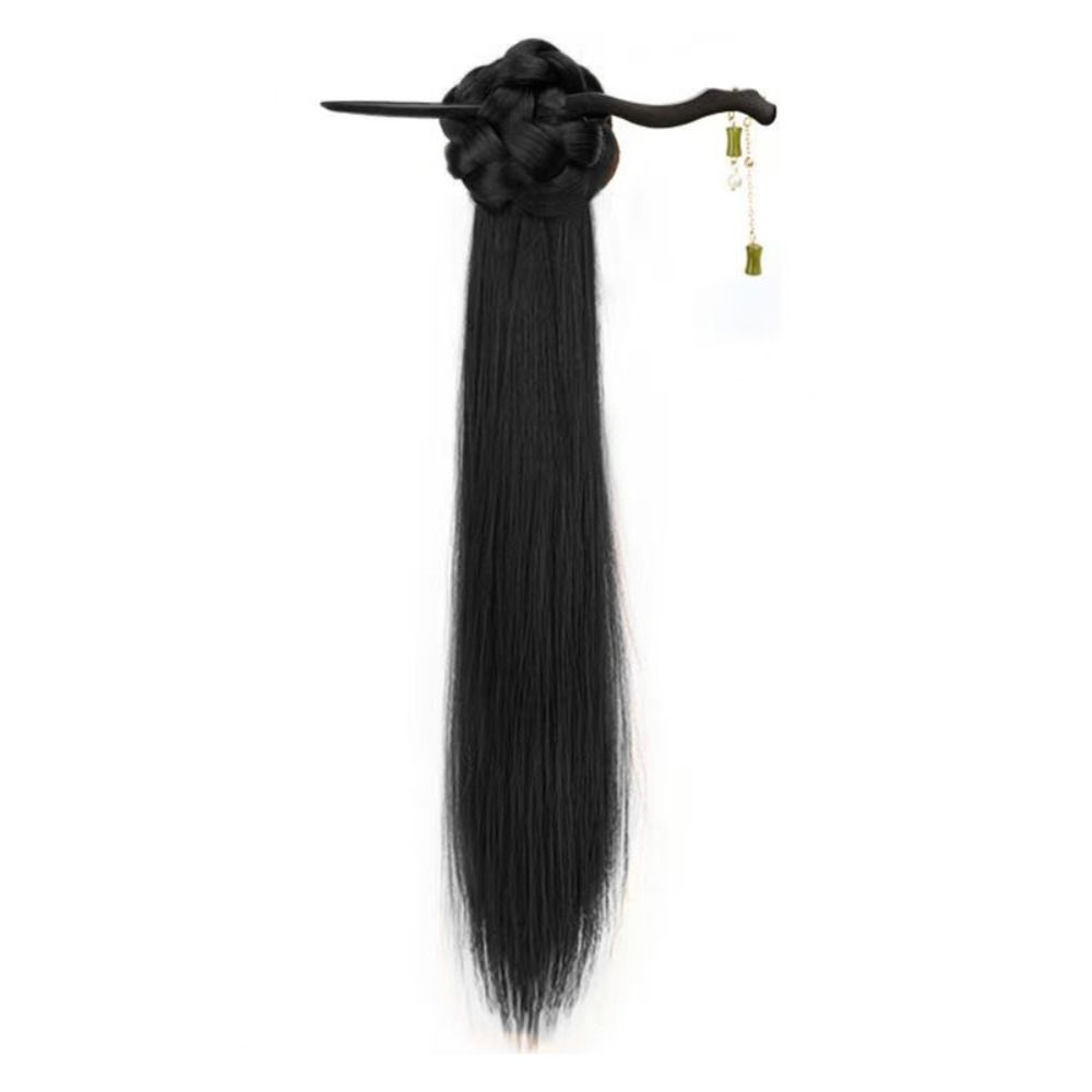 

Бамбуковая заколка-краб для волос, заколка для конского хвоста, парик-пучок, парик для пучка, парик для пучка, парик для пучка, парик для пучка, парик для пучка, парик для пучка, девочки Natural Black-Style 1