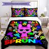 Sprunk Love Adventure 3‑Piece Bedding Set,Soft Breathable Duvet Cover & 4 Pillowcases,Multi‑Purpose for Bedroom Dorm Guest Room,Great Festival Birthda