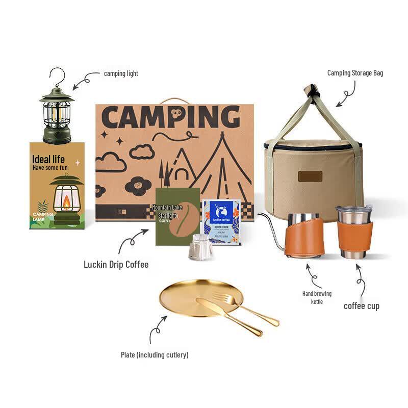 Outdoor Camping Pour Over Coffee & Tableware Set