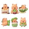 Fridge Magnet Cartoon Capybara 3D Decorative Sticker for Refrigerator Home Office Kitchen Whiteboard