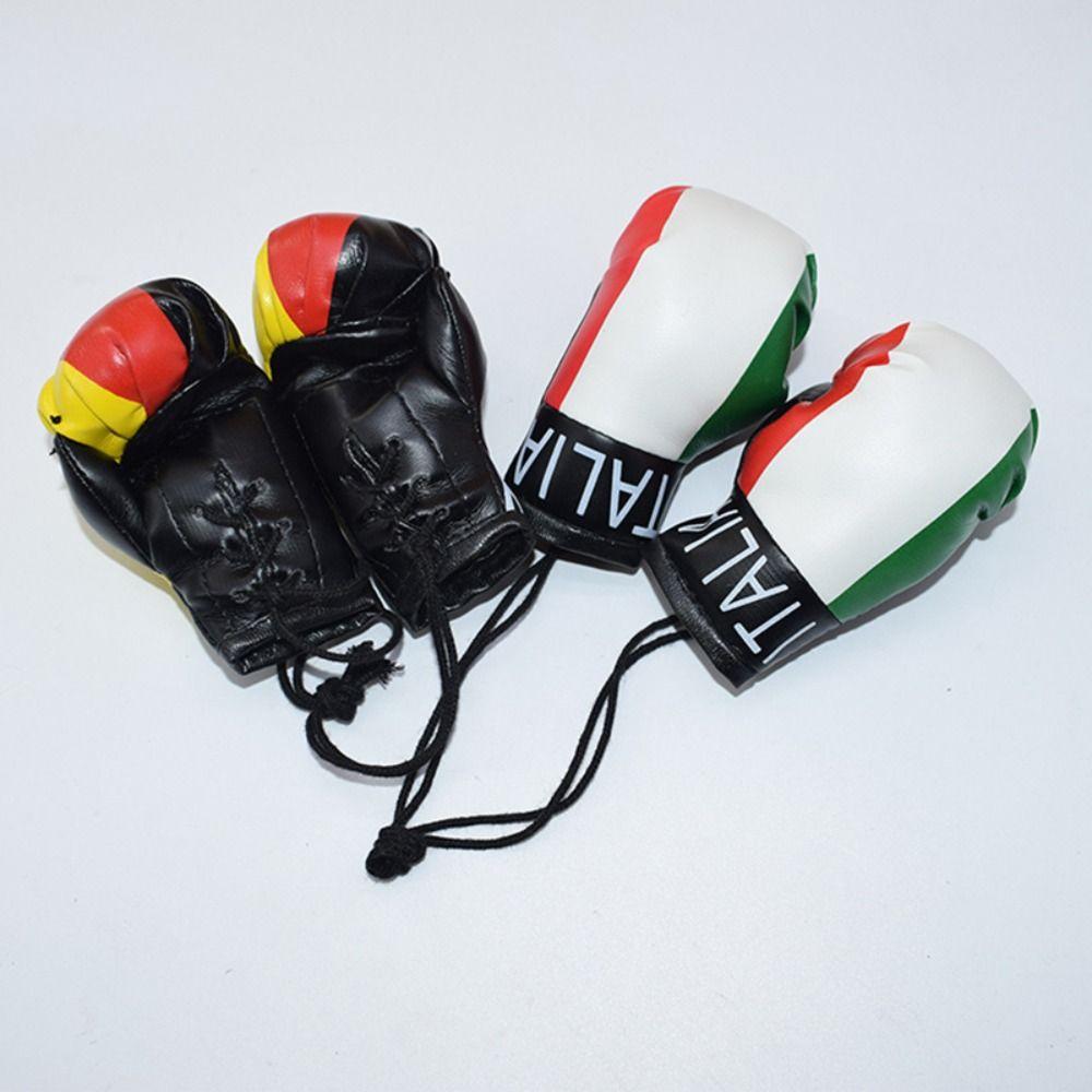 1 Pair Hanging Boxing Gloves Pendant Leather Mini Boxing Gloves  Girls Gifts
