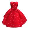 Ärmelloses Polka-Dot Prinzessinnen-Partykleid für kleine Mädchen, formelles Weihnachts-Kleid für Kinder