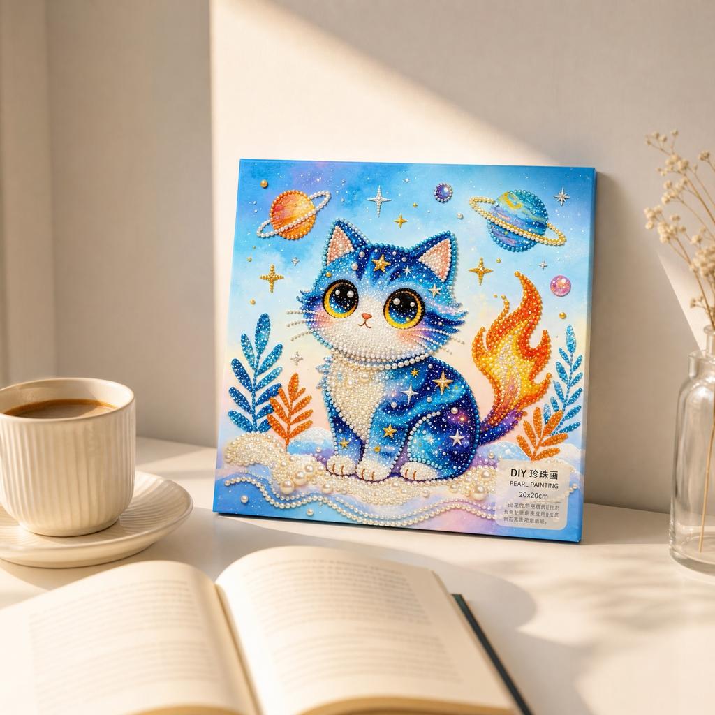 2020 Inch Framed Painting DIY Partial Bead Sticker Set with Wooden